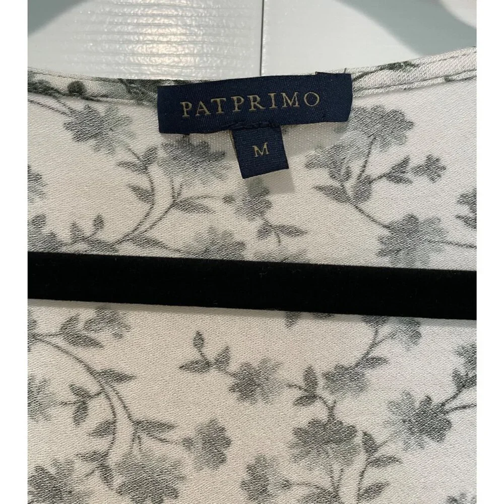 Patprimo Womens Floral Button Up Top Size M Cottagecore Forest Fairy Dainty Soft - Picture 3 of 13
